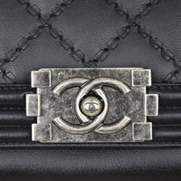 Chanel Boy Double Stitch Large Shopping Tote Hardware
