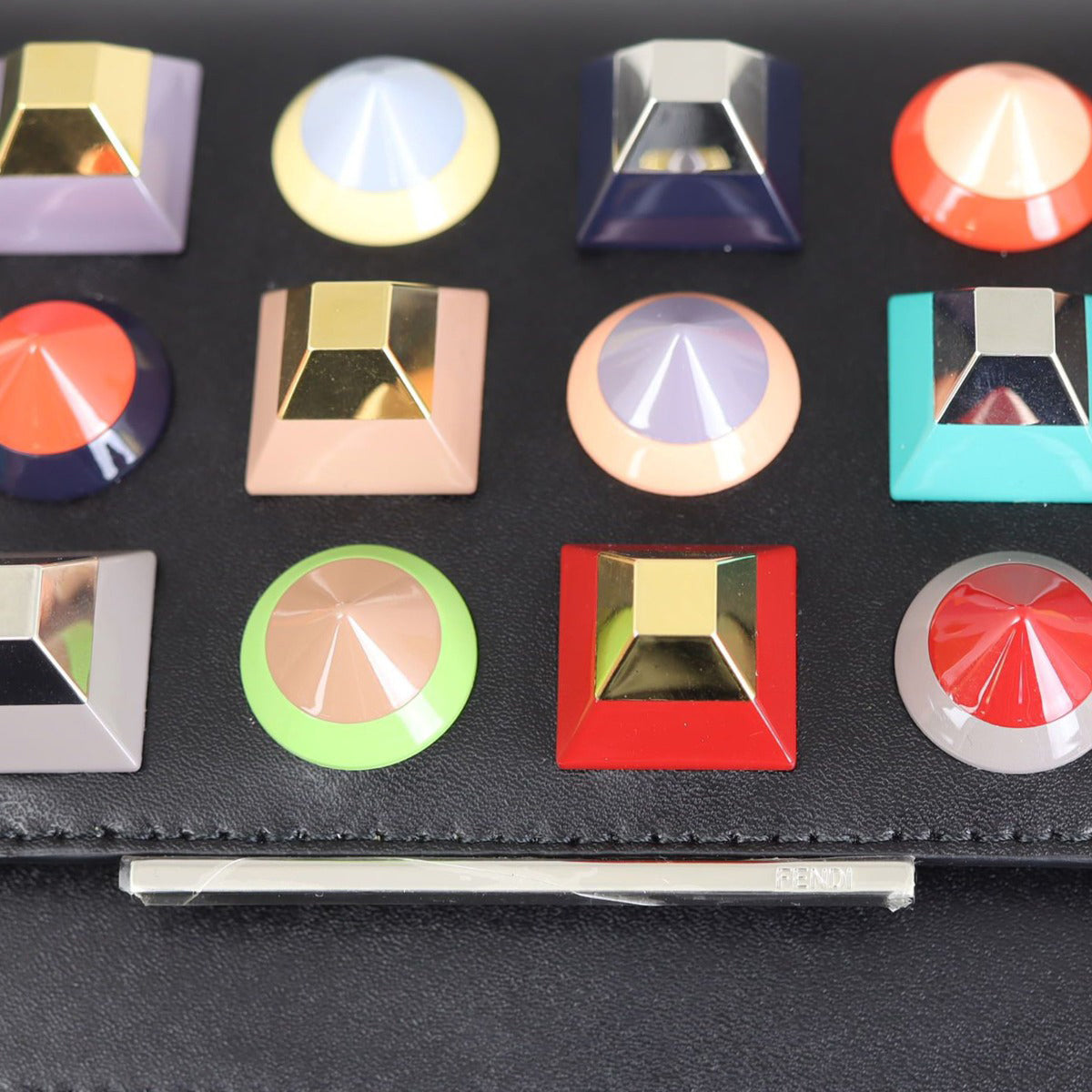 Fendi Studded Wallet on Chain Hardware
