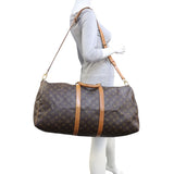 Louis Vuitton Keepall 55 Bandouliere Monogram Whole interior
