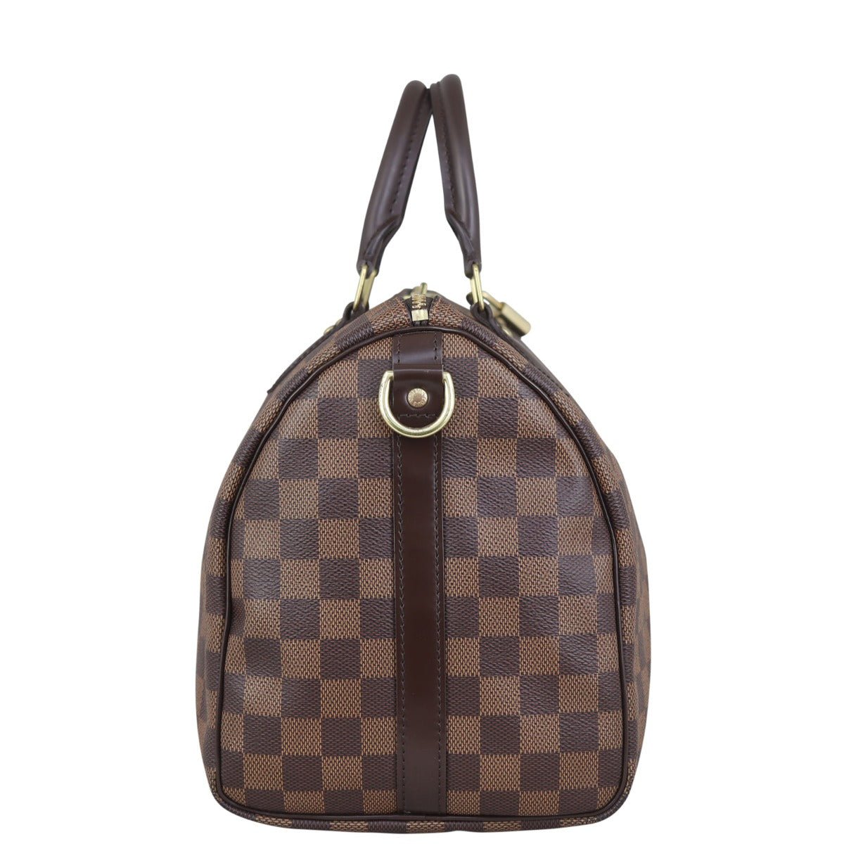Louis Vuitton Speedy 30 Bandouliere Damier Ebene Side
