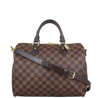 Louis Vuitton Speedy 30 Bandouliere Damier Ebene Front
