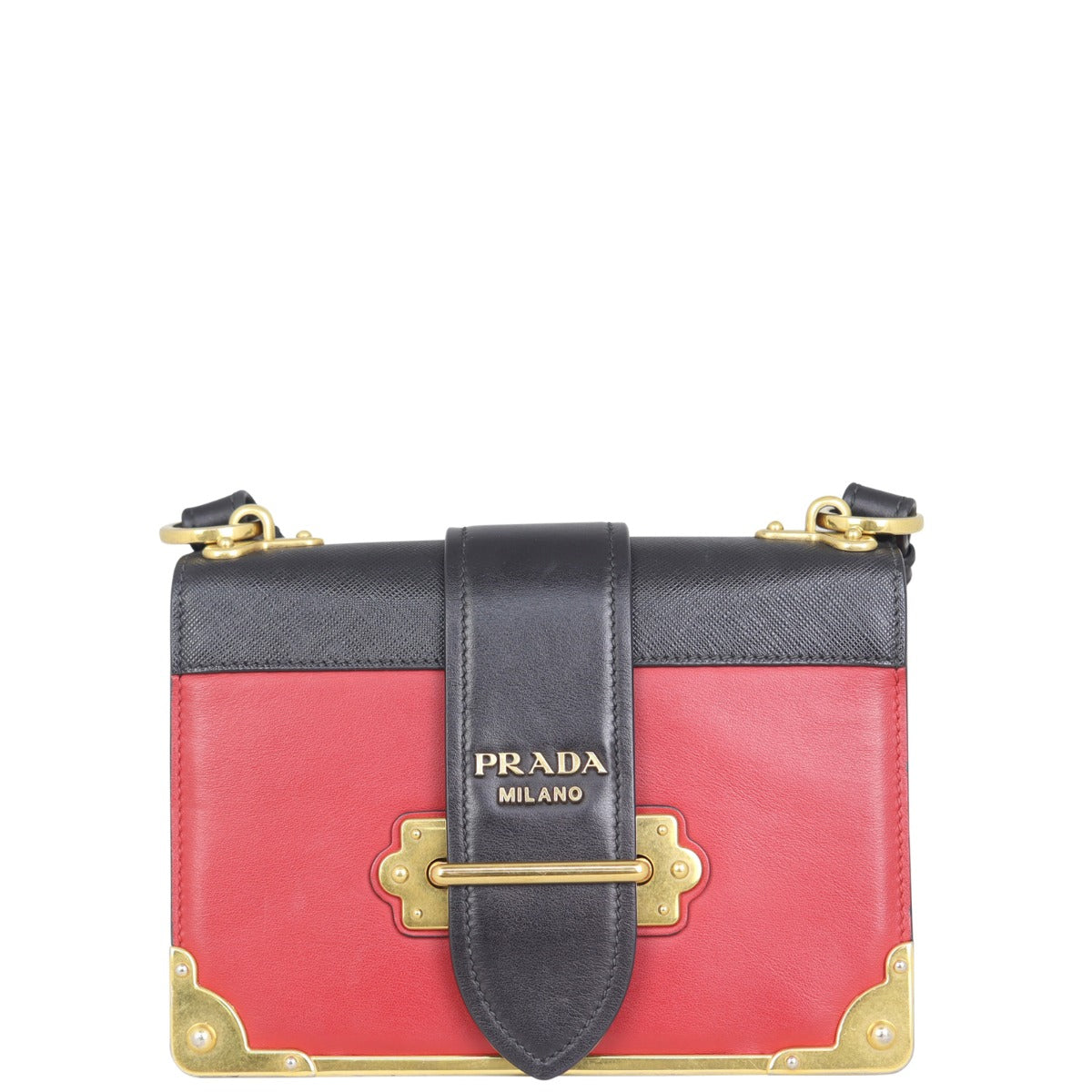 Prada Cahier Shoulder Bag Front

