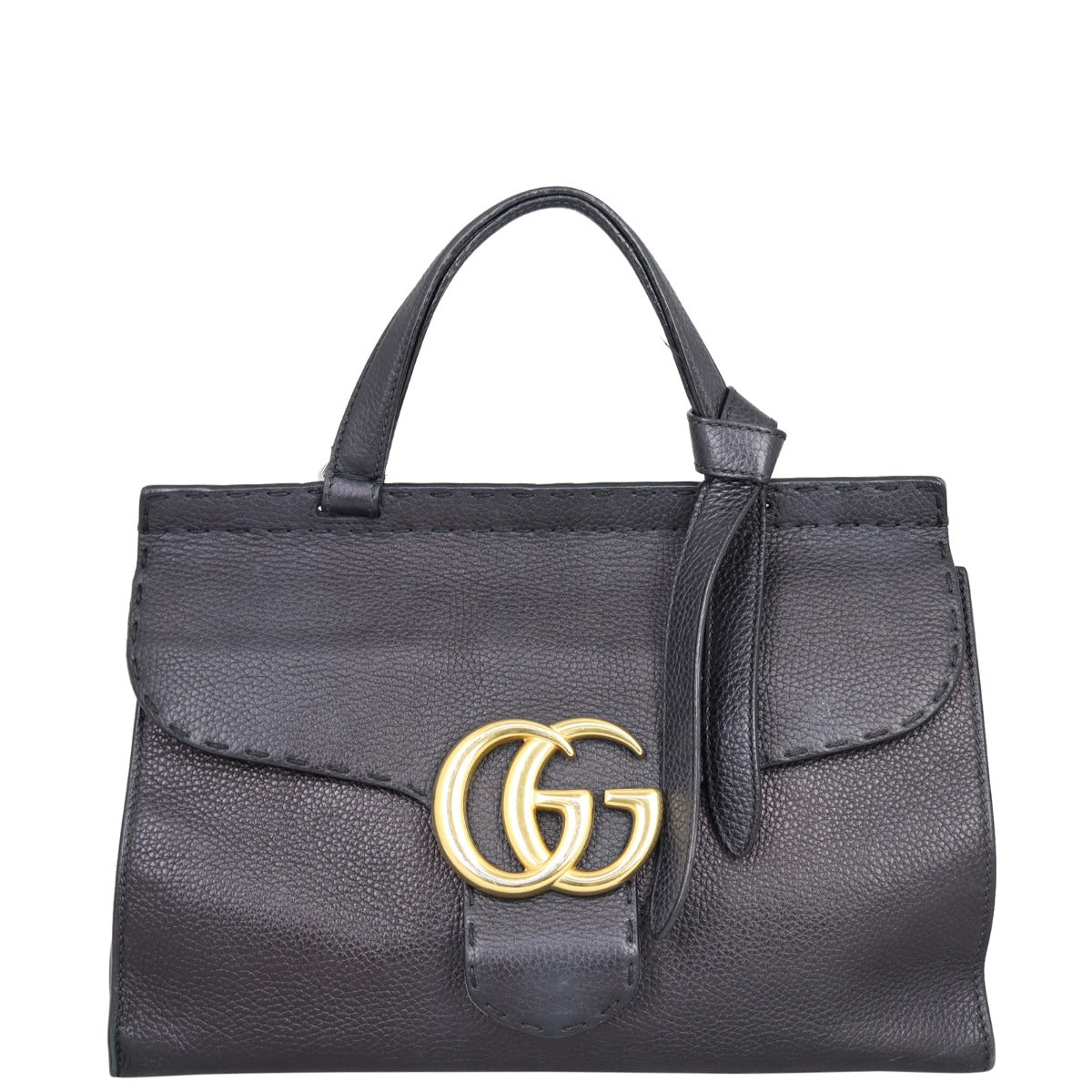 Gucci GG Marmont Top Handle Bag Small Front
