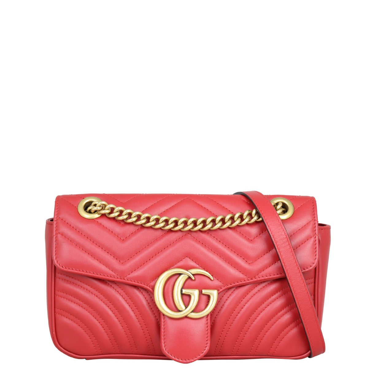 Gucci GG Marmont Matelasse Small Shoulder Bag Front
