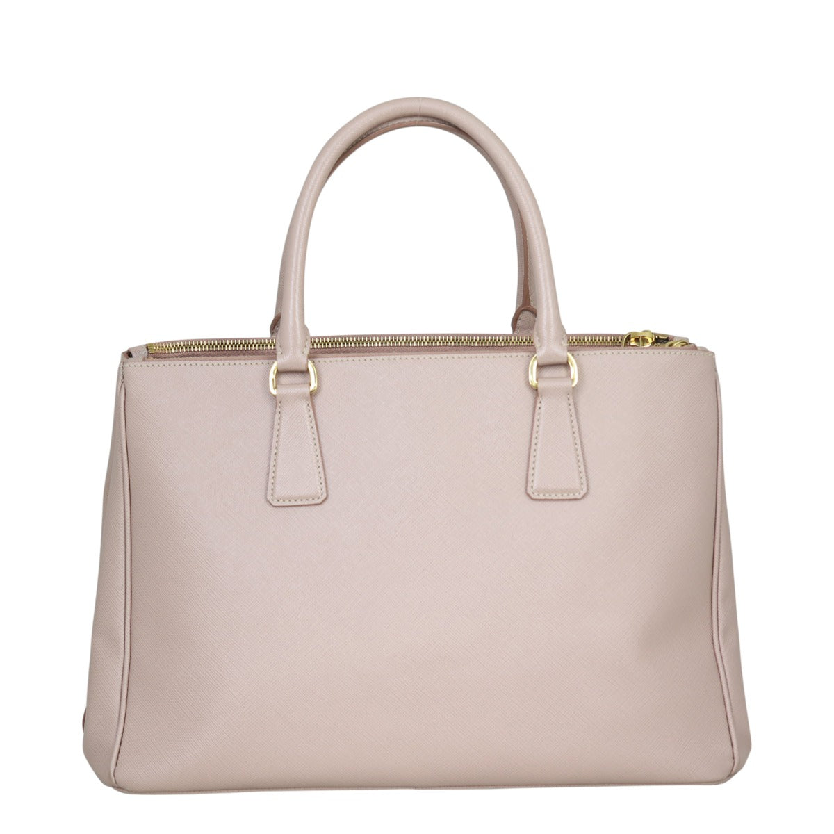Prada Saffiano Lux Galleria Double Zip Tote Medium Back
