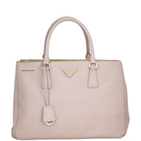 Prada Saffiano Lux Galleria Double Zip Tote Medium Front
