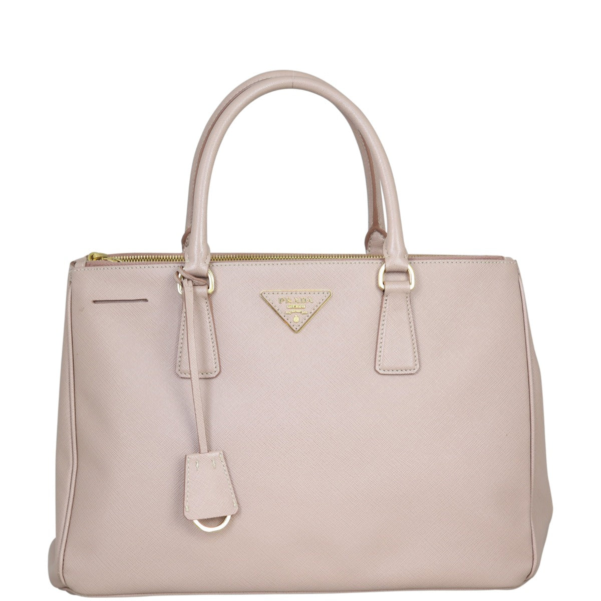 Prada Saffiano Lux Galleria Double Zip Tote Medium Front
