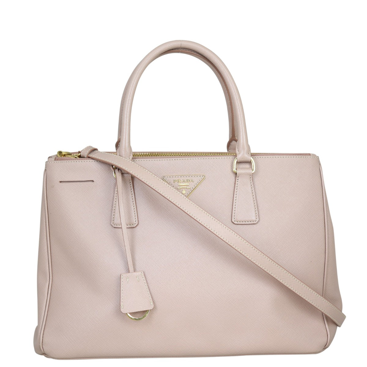 Prada Saffiano Lux Galleria Double Zip Tote Medium Front

