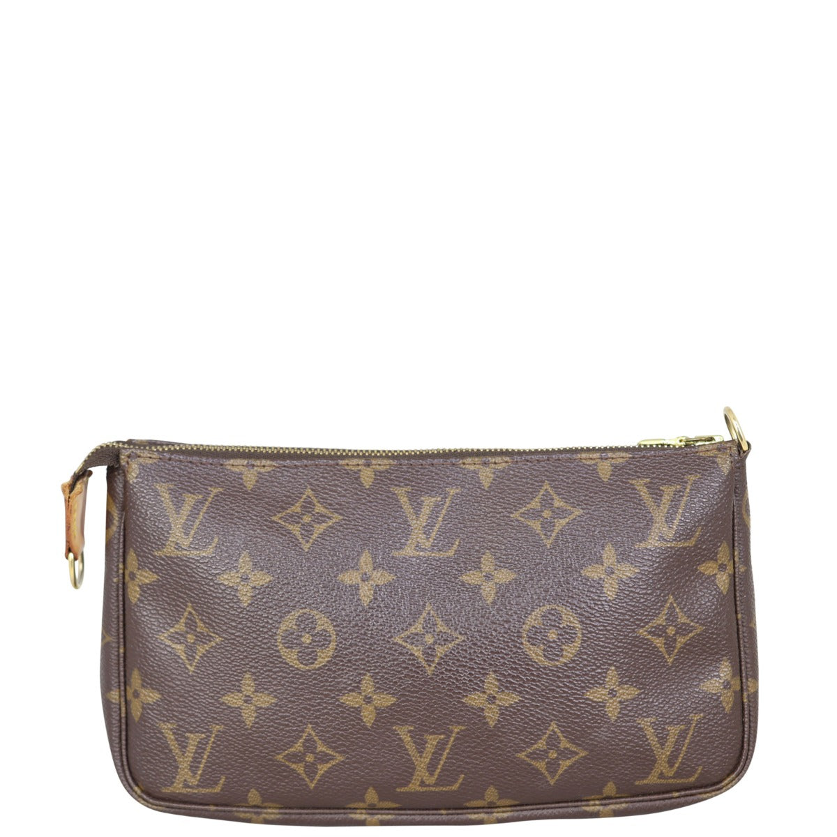 Louis Vuitton Pochette Accessories Monogram Long Strap Front
