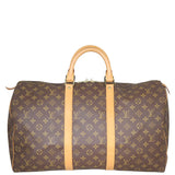 Louis Vuitton Keepall 50 Monogram Front

