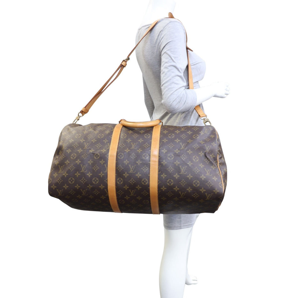 Louis Vuitton Keepall 55 Bandouliere Monogram Mannequin

