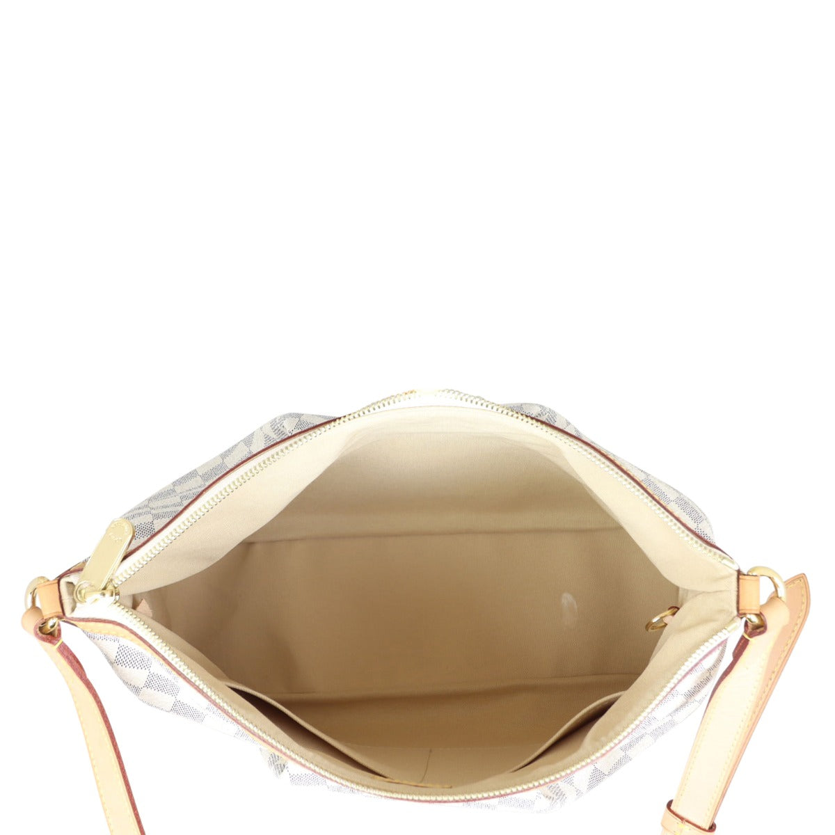 Louis Vuitton Siracusa MM Damier Azur Whole interior
