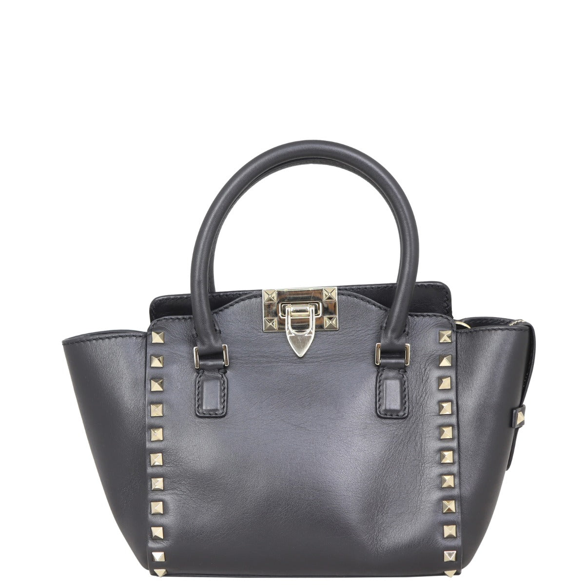 Valentino Rockstud Pagoda Tote Mini Front
