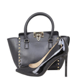 Valentino Rockstud Pagoda Tote Mini Shoe
