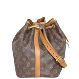 Louis Vuitton Petit Noe Monogram sides