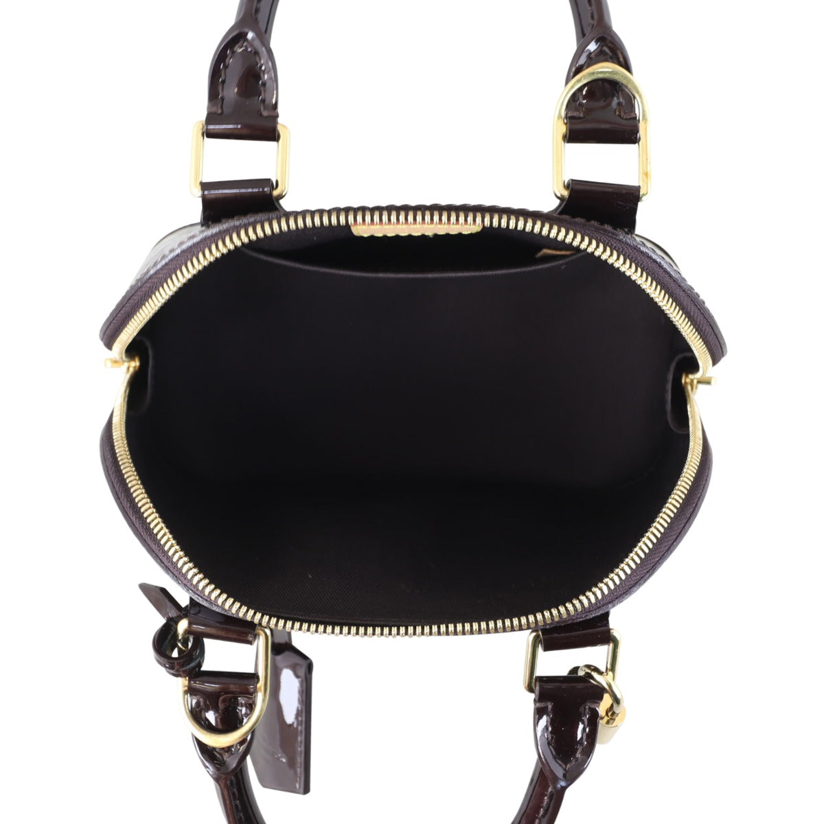 Louis Vuitton Alma BB Monogram Vernis Whole interior

