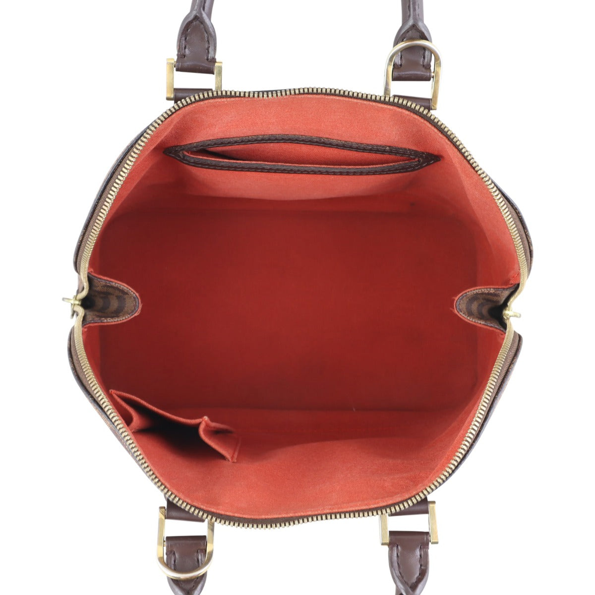 Louis Vuitton Alma PM Damier Ebene Whole interior
