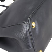 Prada Saffiano Lux Galleria Double Zip Tote Small Corner close up