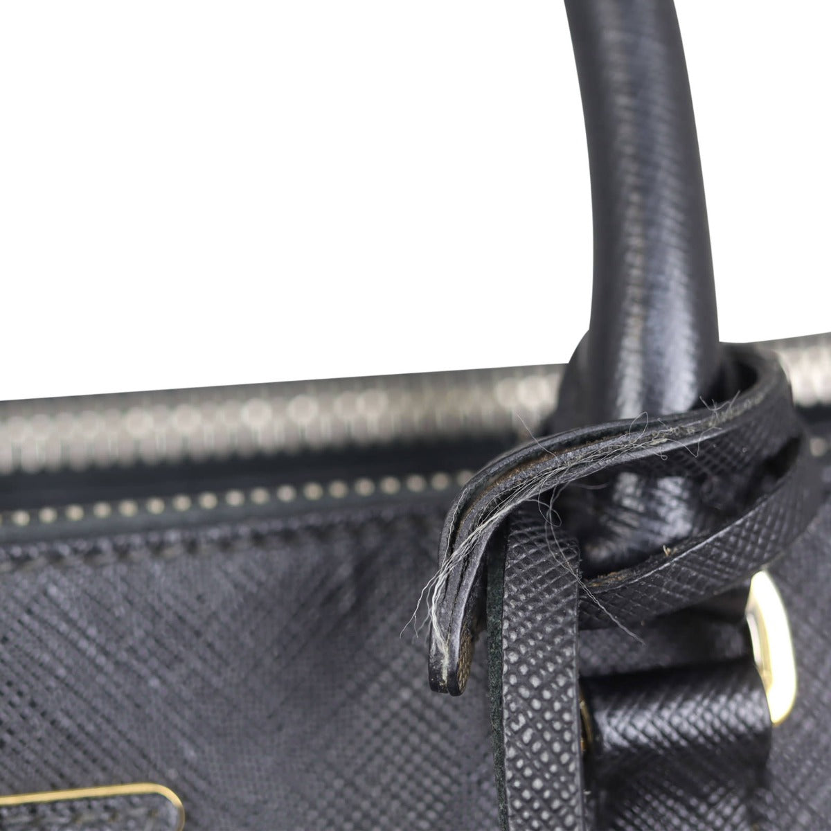 Prada Saffiano Lux Galleria Double Zip Tote Small Wear