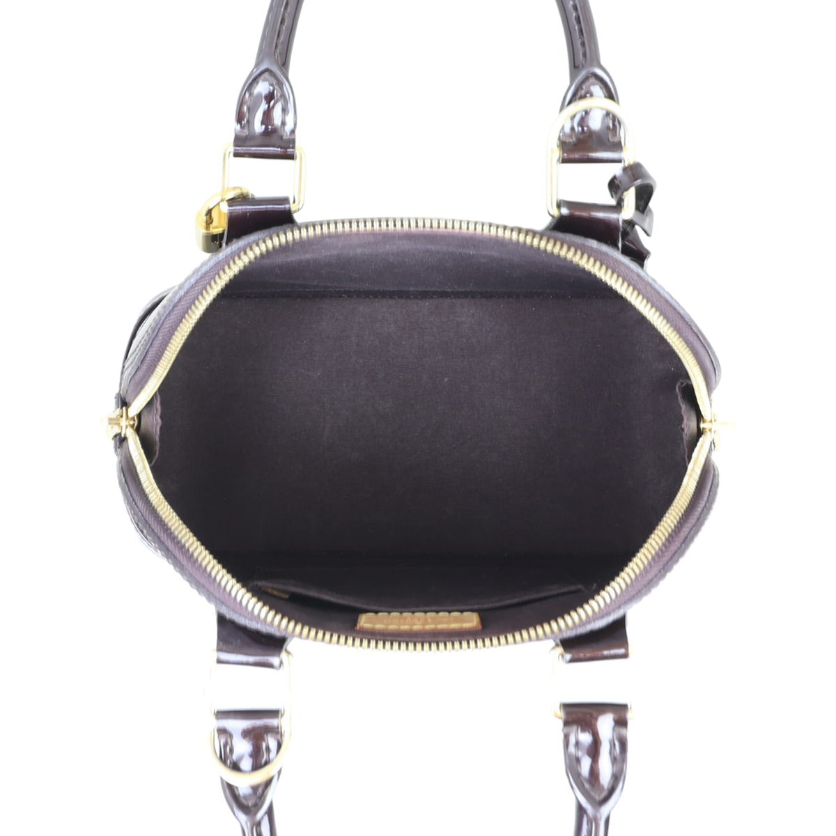 Louis Vuitton Alma BB Monogram Vernis Whole interior
