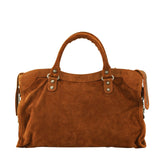 Balenciaga City Chocolate Suede Back