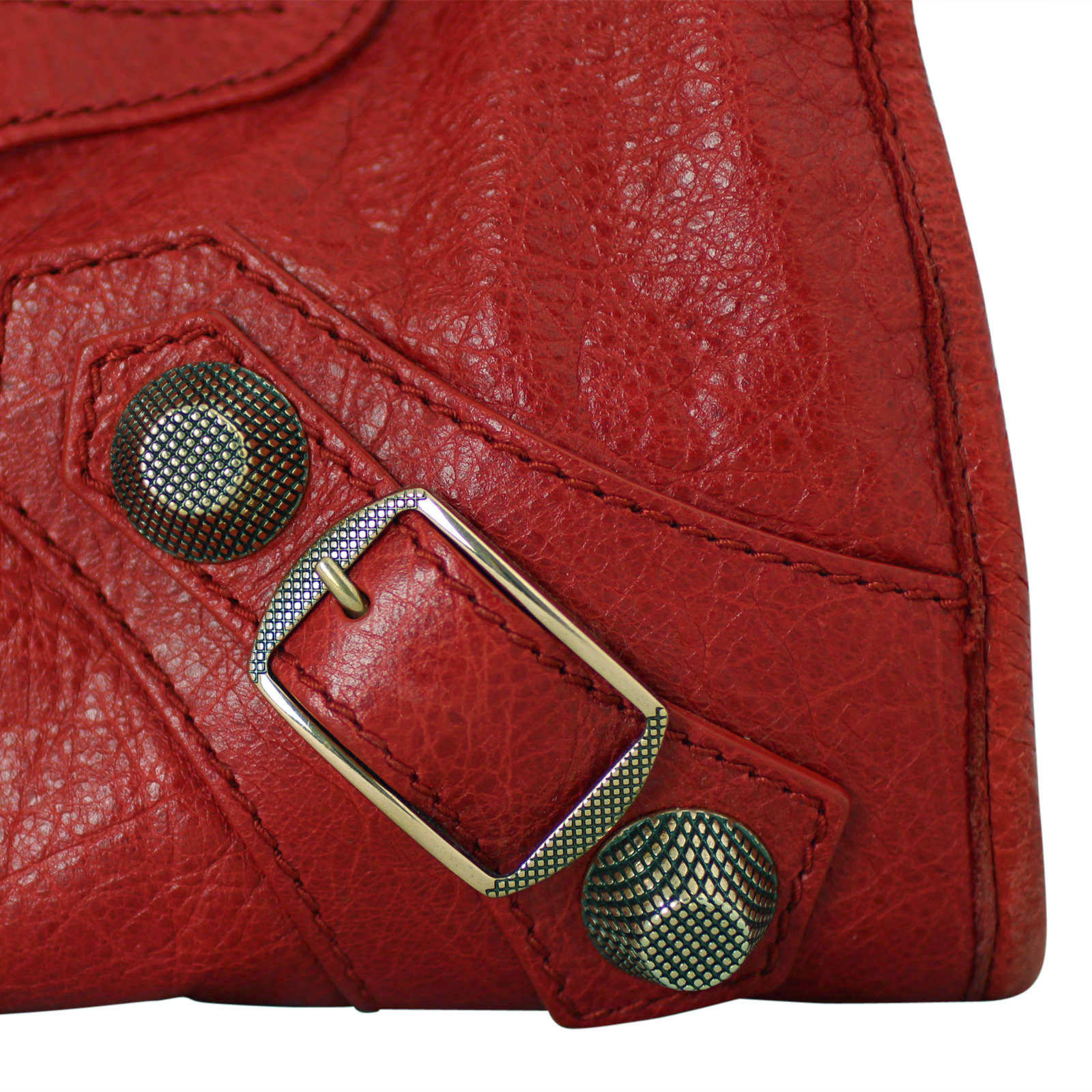 Balenciaga Giant City Red Buckle