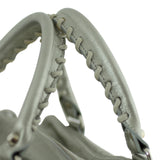 Balenciaga Metallic Leather Box Bag Silver Straps