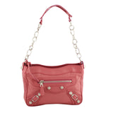 Balenciaga Agneau Giant 12 Silver Chain Shoulder Bag Front