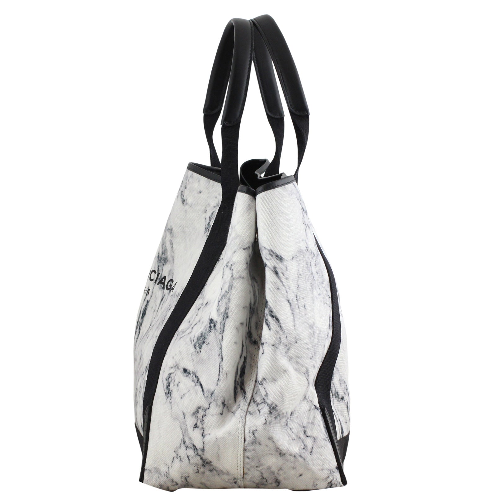 Balenciaga Marble Print Tote Left
