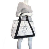 Balenciaga Marble Print Tote Mannequin