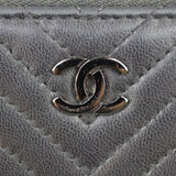 Chanel Chevron Zipped Coin Purse Hardware


