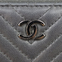 Chanel Chevron Zipped Coin Purse Hardware

