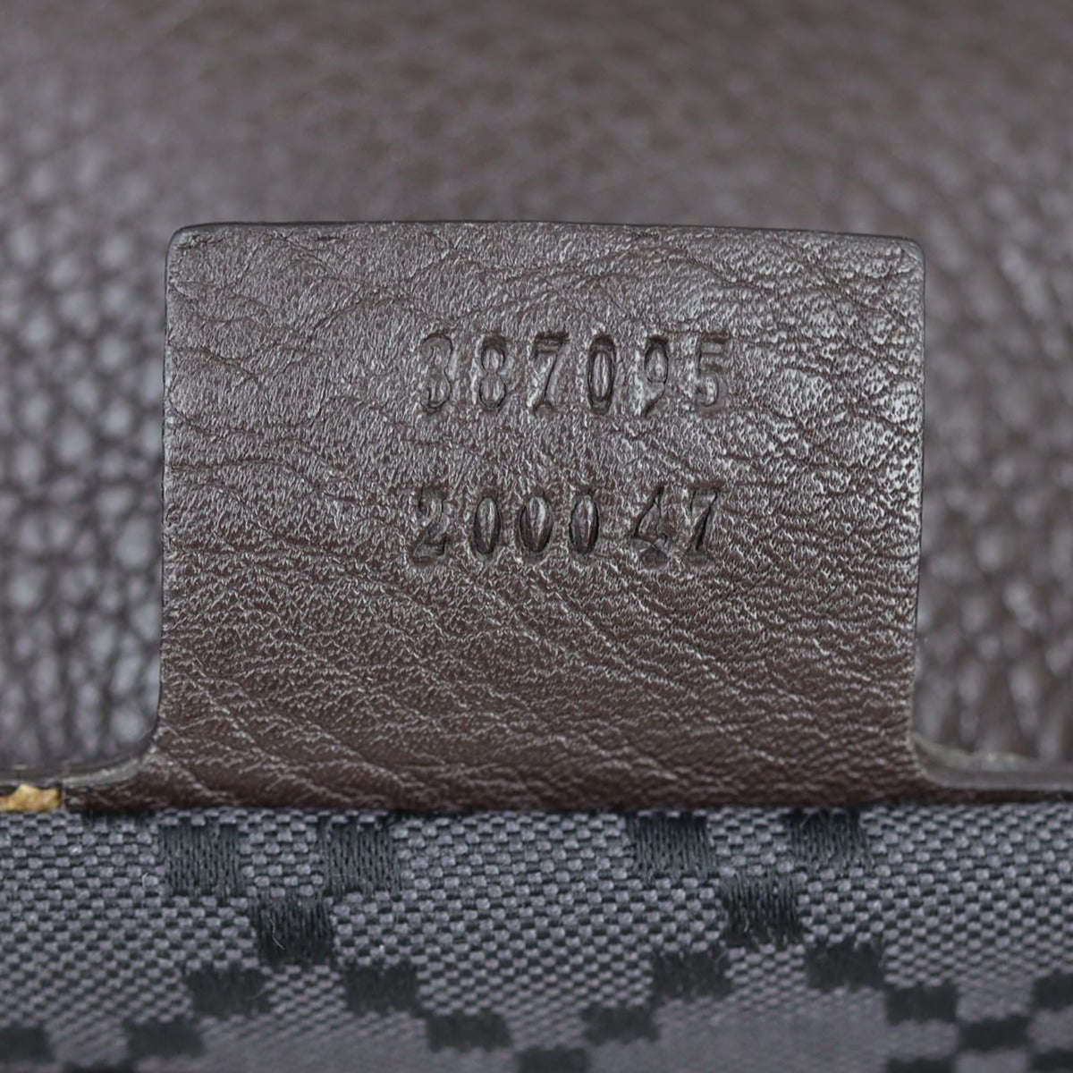 Gucci Bamboo Leather Messenger Bag Date code
