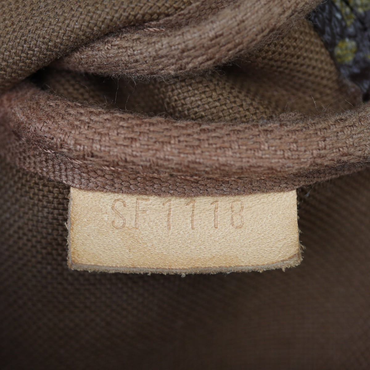 Louis Vuitton Mini Pochette Accessoires Monogram Corner Close Up Date Code