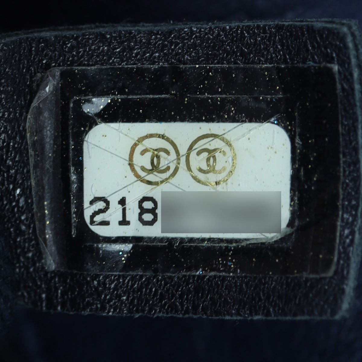 Chanel Surpique Chevron Single Flap Bag | Navy Blue