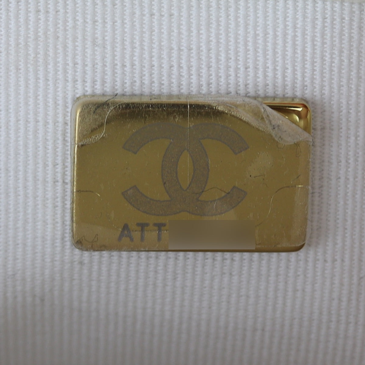 Chanel Boy Old Medium | White Caviar