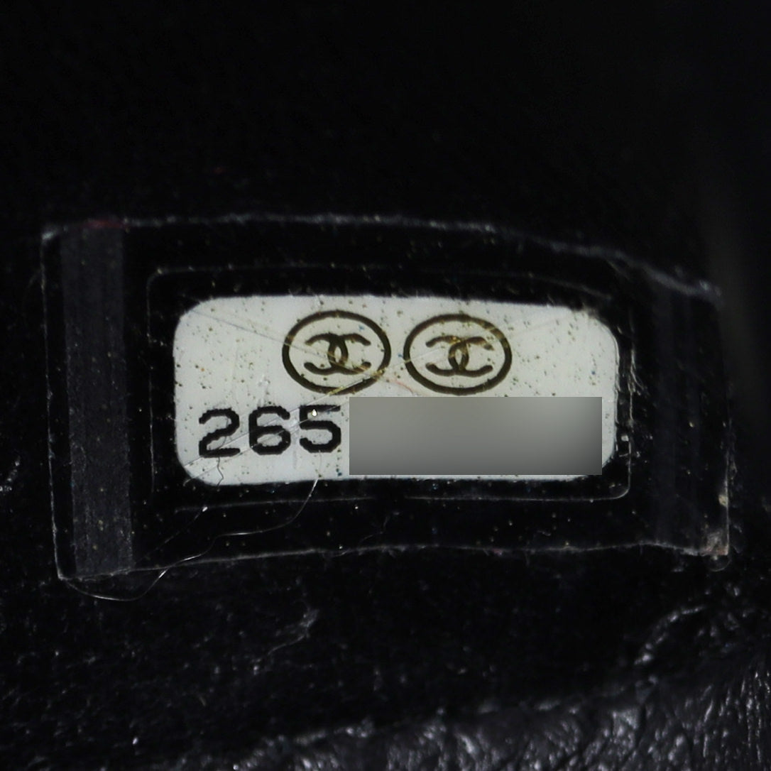 Chanel Boy Top Handle Bag Small Lizard Date Code