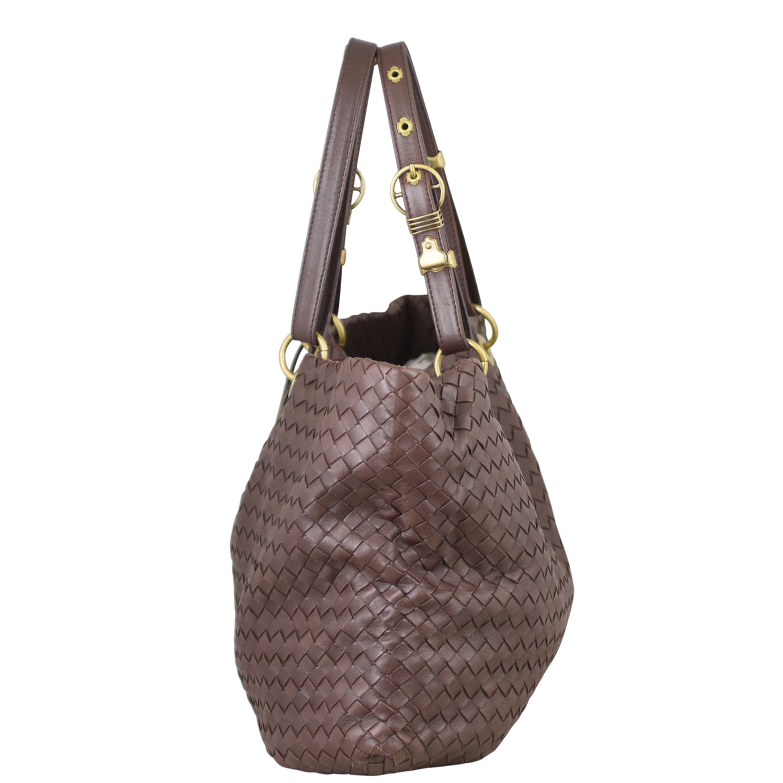 Bottega Veneta Intrecciato Capri Tote Side
