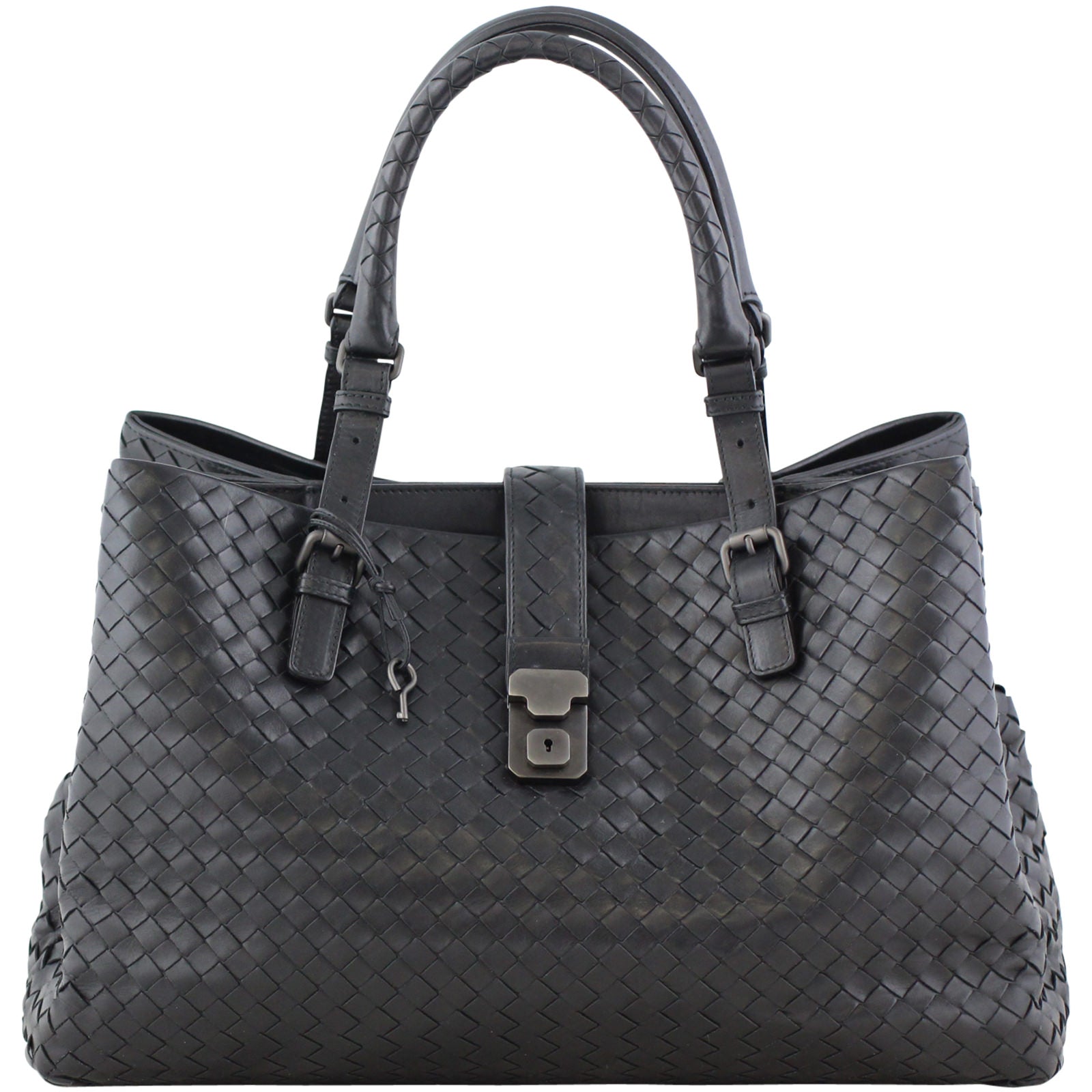 Bottega Veneta Intrecciato Roma Medium Front