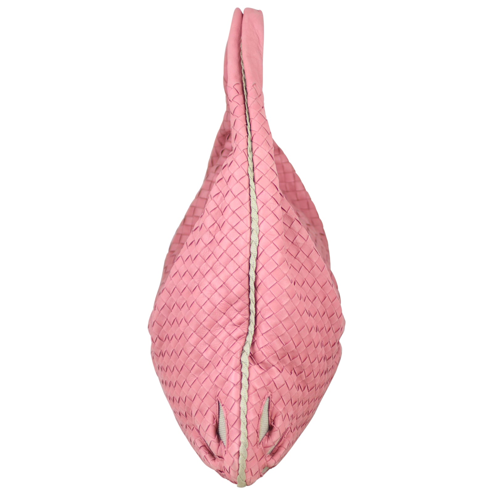 Bottega Veneta Nappa Intrecciato Flower Hobo Side