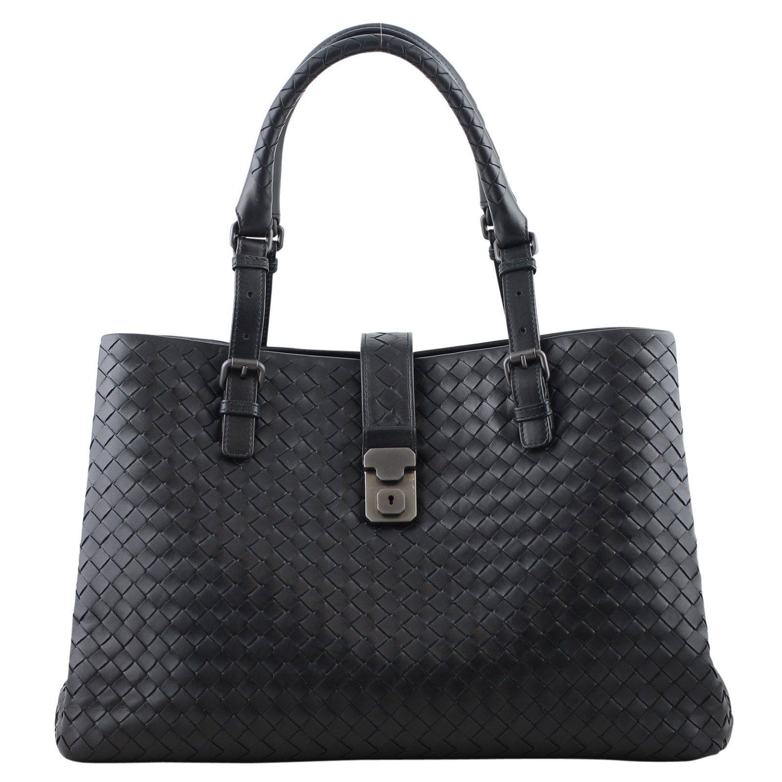 Bottega Veneta Intrecciato Roma Bag Large front