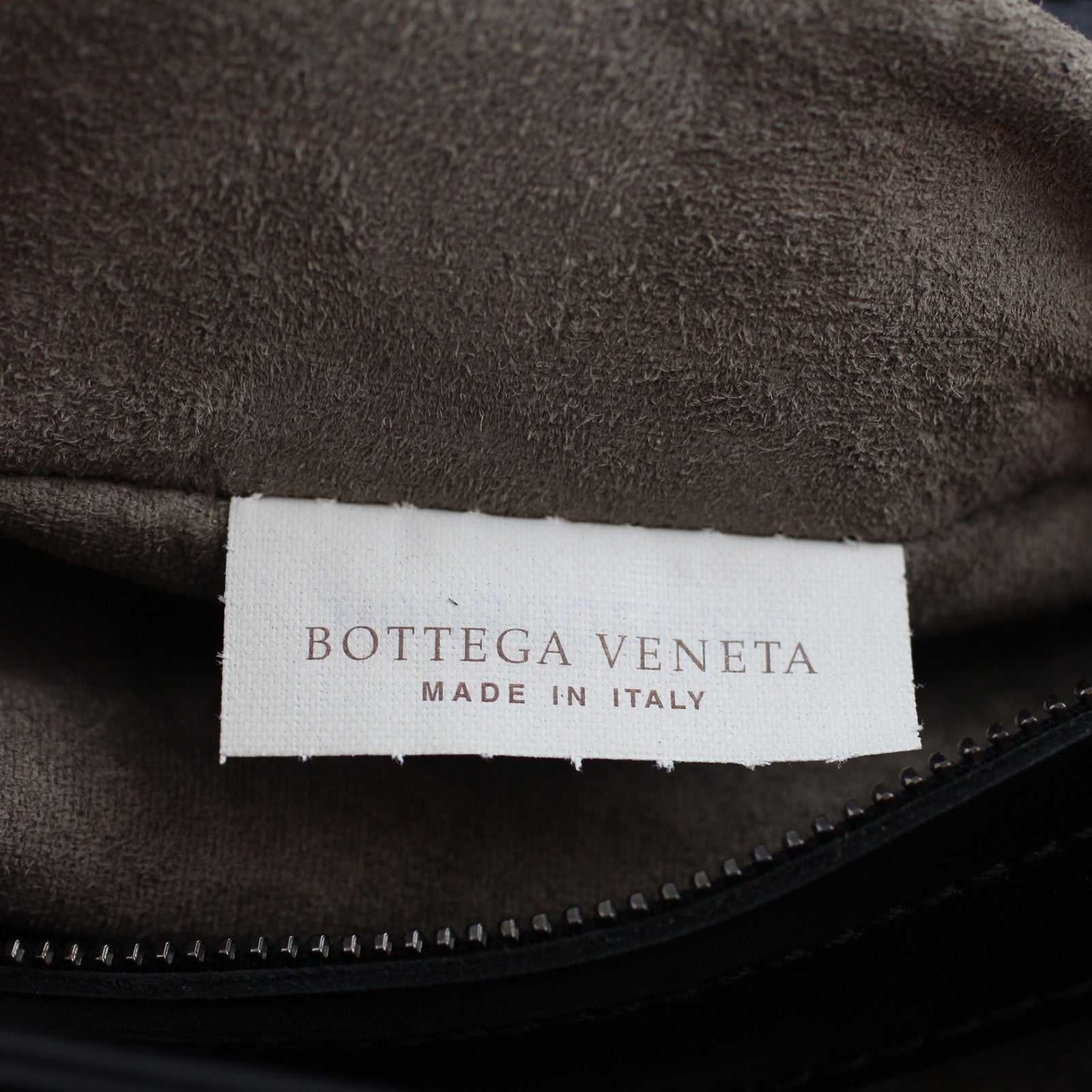 Bottega Veneta Intrecciato Roma Bag Large tag stamp