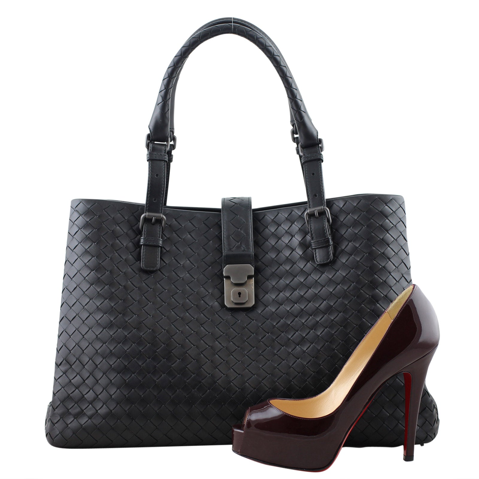 Bottega Veneta Intrecciato Roma Bag Large shoe