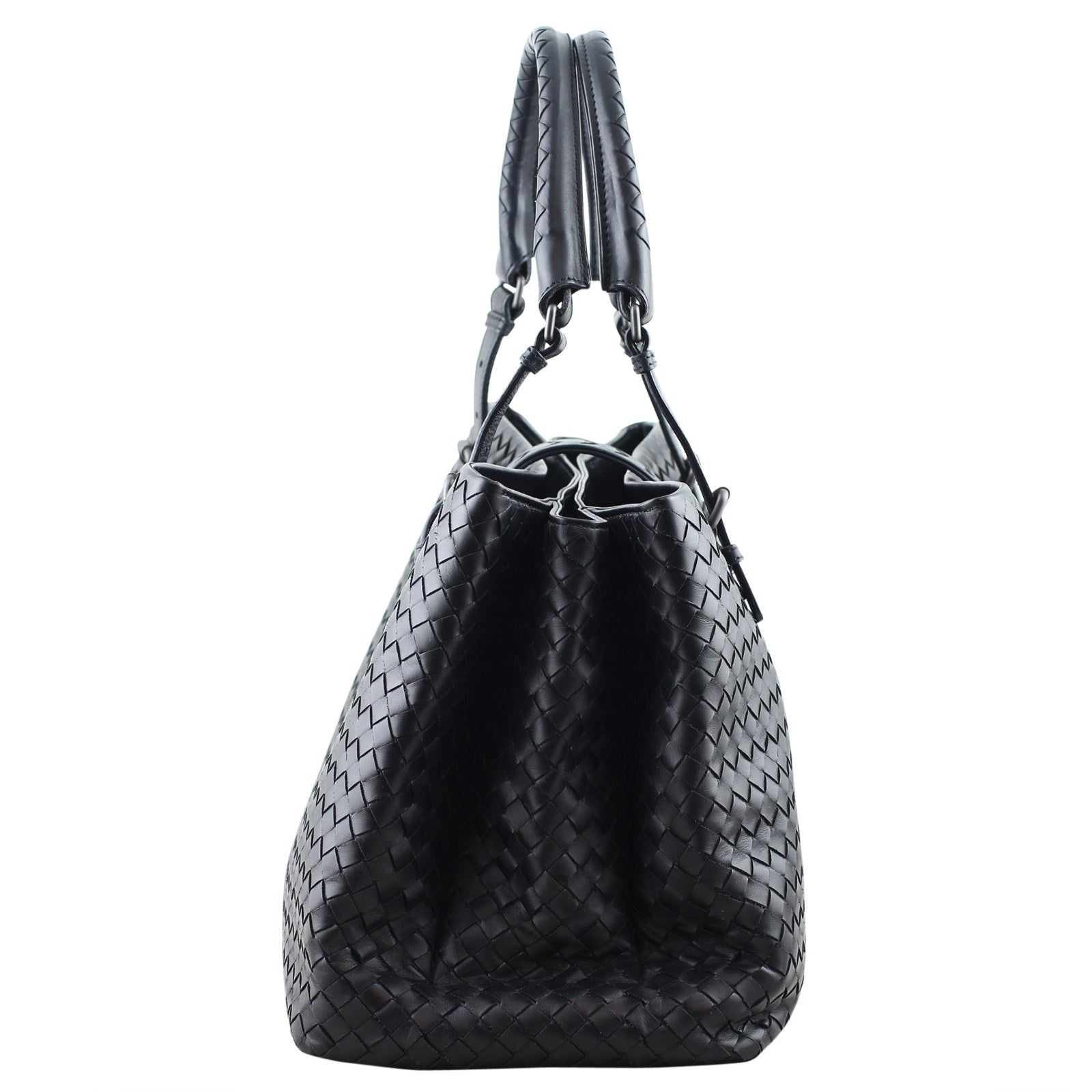 Bottega Veneta Intrecciato Roma Bag Large side