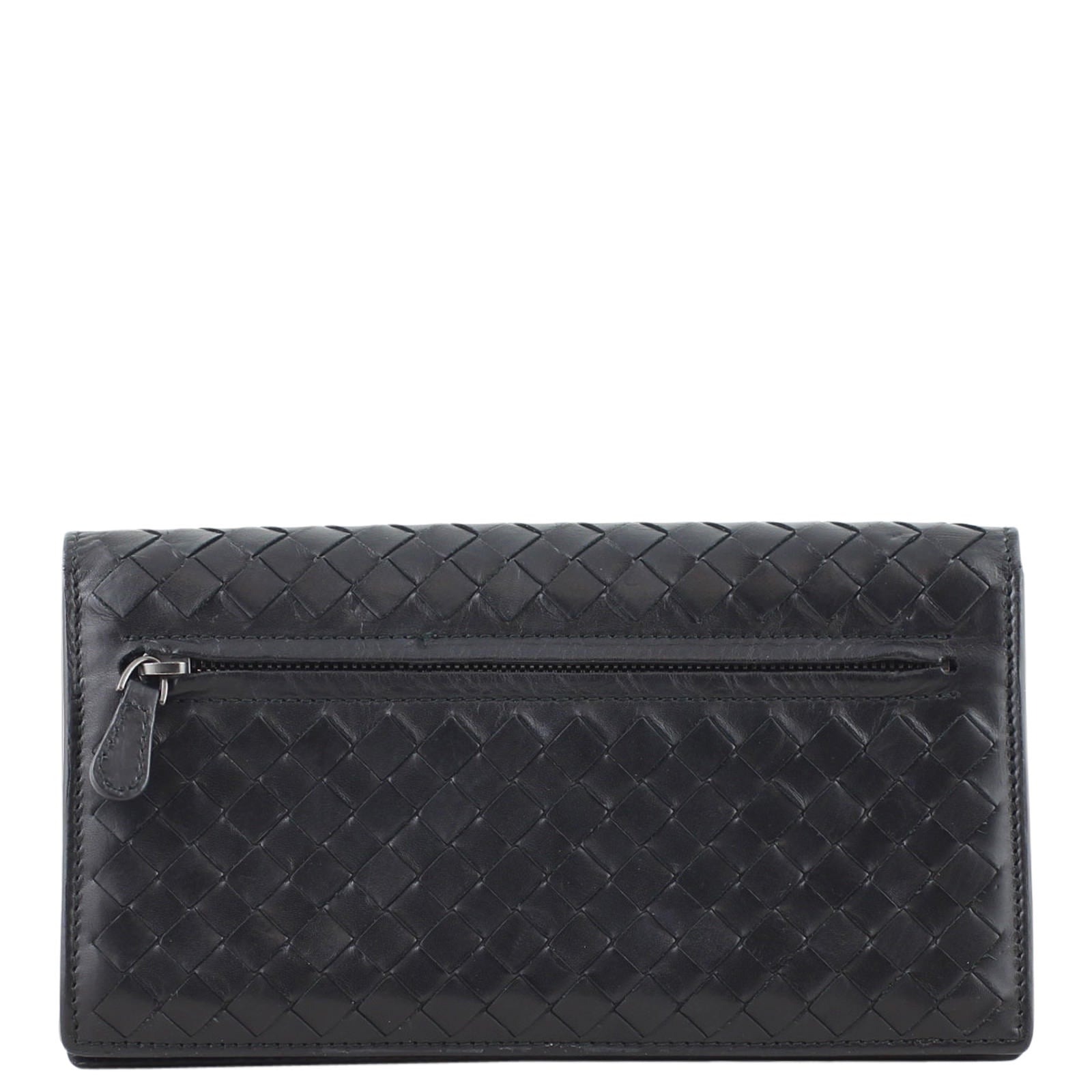 Bottega Veneta Intrecciato Roma Wallet back