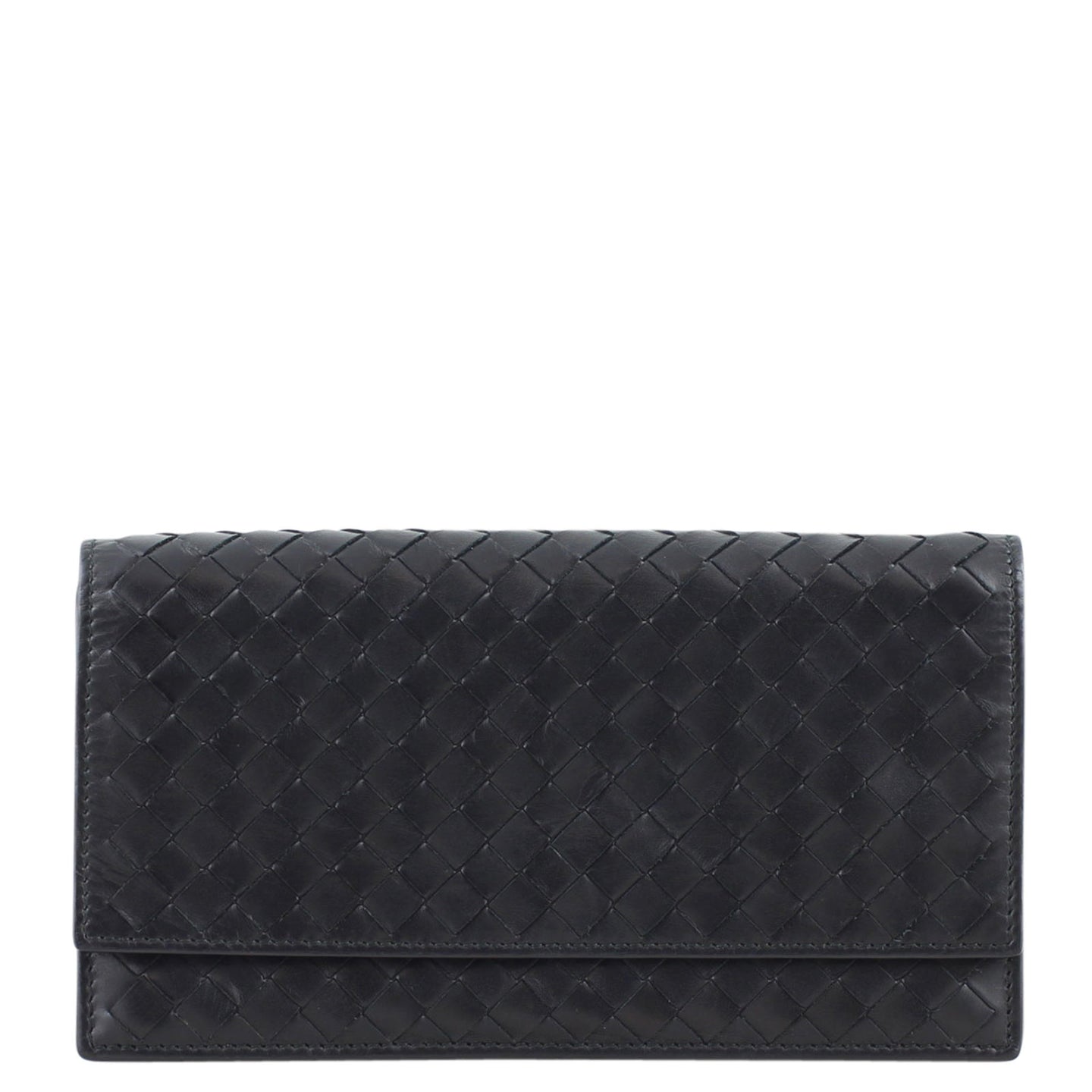 Bottega Veneta Intrecciato Roma Wallet front