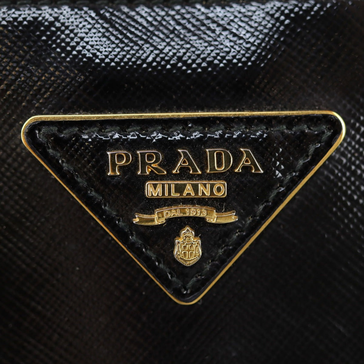 Prada Saffiano Vernice Lux Tote Large Hardware