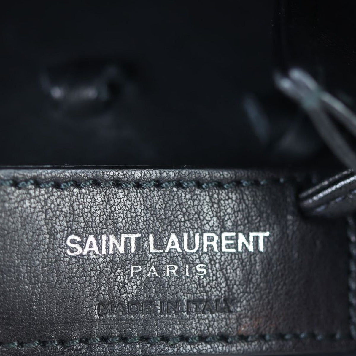 Saint Laurent Fringe Monogram Bourse Bucket Bag Mini Stamp

