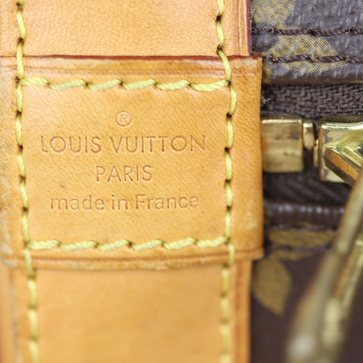 Louis Vuitton Alma BB Monogram Stamp
