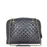 Chanel Vintage Quilted Lambskin Zip Tote Front
